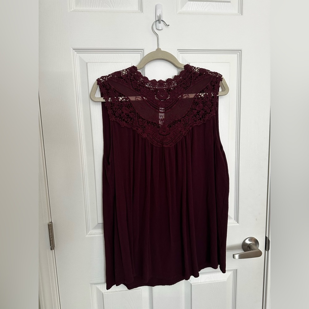 Torrid Lace Neck 1X Tank Top